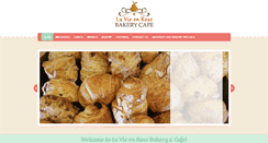 Desktop Screenshot of lavieenrosebakerycafe.com